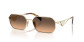 náhľad Slnečné okuliare Prada PR A51S ZVN50C58 – Pale Gold / Brown Gradient Grey