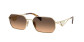 náhľad Slnečné okuliare Prada PR A51S ZVN50C58 – Pale Gold / Brown Gradient Grey