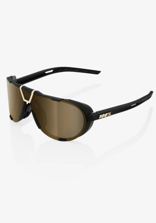 detail 100% Westcraft - Soft Tact Black - Soft Gold Mirror Lens