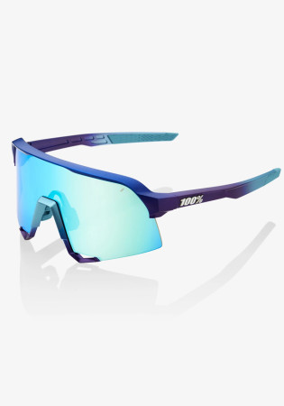 detail 100% S3 Matte Metallic Into the Fade Blue Topaz Multilayer Mirror Lens