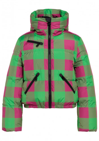 Goldbergh Cabin Ski Jacket green/pink
