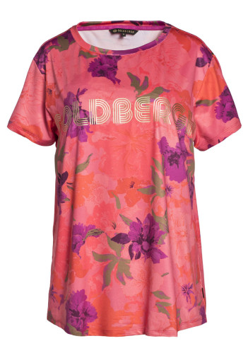Dámske tričko Goldbergh AZALEA short sleeve top FLOWERS