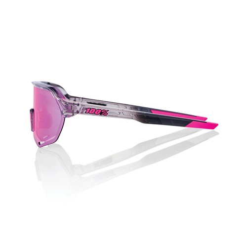 detail Slnečné okuliare 100% S2 - Polished Translucent Grey - Purple Multilayer Mirror Lens