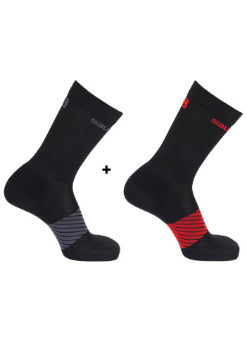 Ponožky SALOMON 17 XA 2-PACK BLACK / BLACK