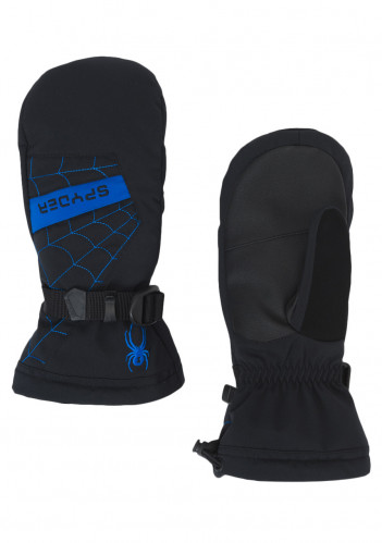 Detské rukavice Spyder Boy 's Overweb Mitten Black/Blue