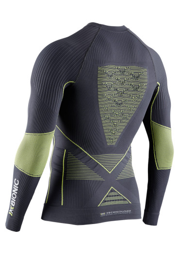 detail Pánske termotričko X-BIONIC® Energy Accumulator 4.0 Shirt M – Charcoal/Yellow 