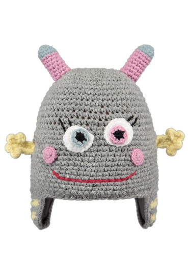 detail Detská pletená čiapka Barts Monster Beanie Girls Heather Grey