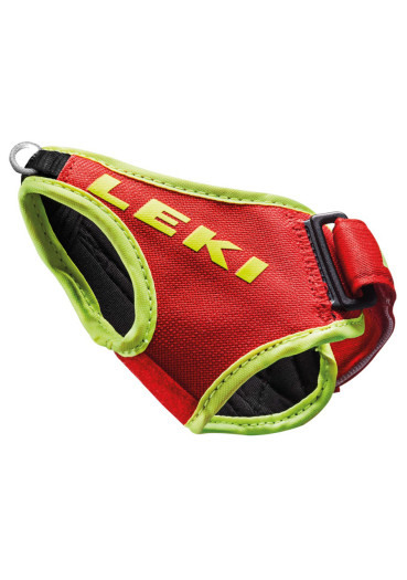 detail Pútko Leki Frame Strap Shark, neonred, M/L/XL