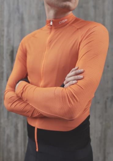 detail Pánsky cyklistický dres POC Ms Essential Road LS Jersey POC O Zink Orange