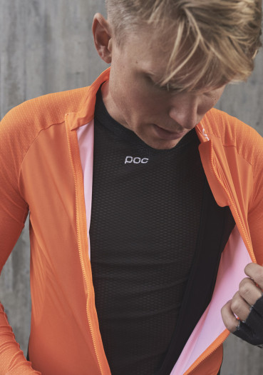 detail Pánsky cyklistický dres POC Ms Essential Road LS Jersey POC O Zink Orange