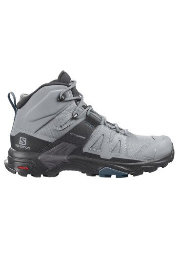 detail Dámska obuv Salomon X ULTRA 4 MID GTX W – Quarry / Black / Legion Blue