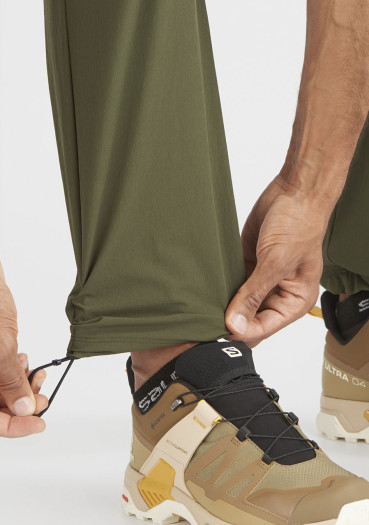 detail Salomon WAYFARER PANTS M Forest Night