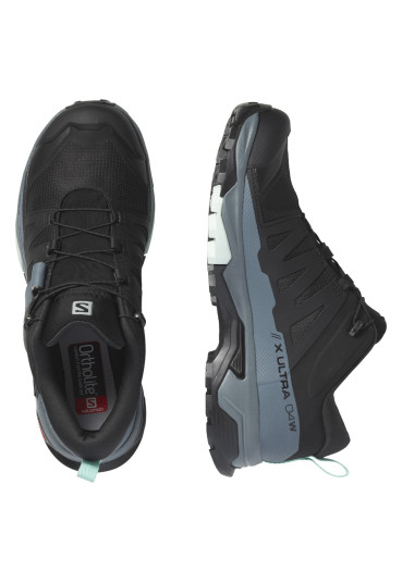 detail Dámska turistická obuv Salomon X ULTRA 4 GTX W – Black / Stowea / Opal Blue