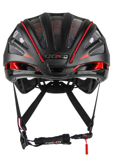 detail Cyklistická prilba Casco SPEEDairo 2 Black-Red RS Design