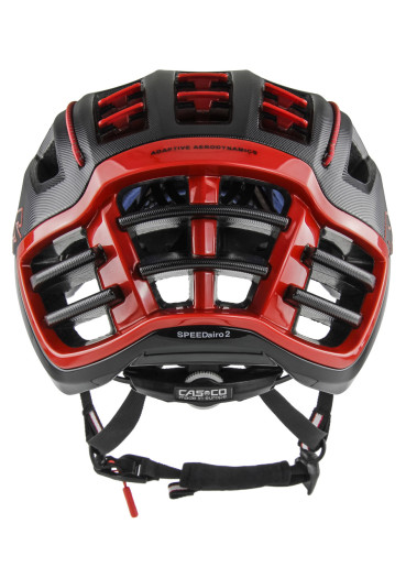 detail Cyklistická prilba Casco SPEEDairo 2 Black-Red RS Design