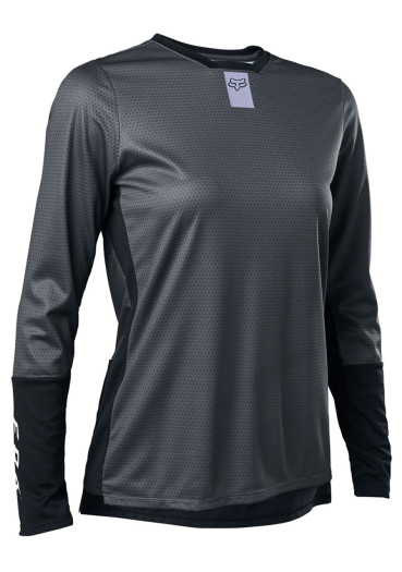 detail Dámsky cyklistický dres Fox W Defend LS Jersey Dark Shadow