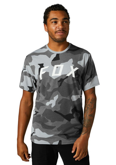 detail Pánske tričko Fox Bnker Ss Tech Tee Black Camor