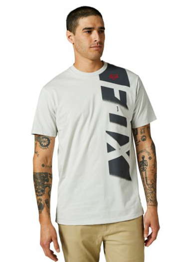detail Pánske tričko Fox Rkane Side Ss Premium Tee Light Grey