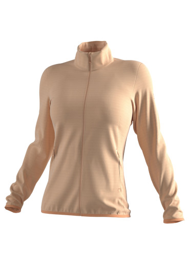 detail Salomon Outrack Full Zip Mid W Apricot Ice