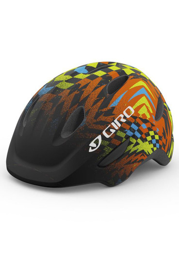 detail Detská cyklistická prilba Giro Scamp Mat Black Check Fade