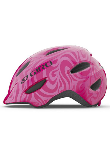 detail DETSKÁ HELMA GIRO SCAMP BRIGHT PINK/PEARL