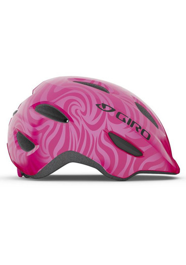 detail DETSKÁ HELMA GIRO SCAMP BRIGHT PINK/PEARL