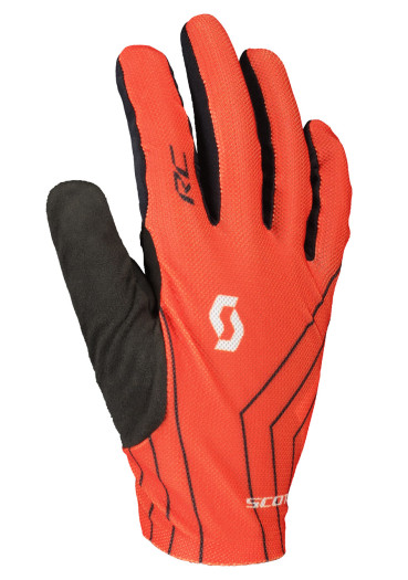 detail Scott RC Team LF rukavice Fiery Red/Dark Grey