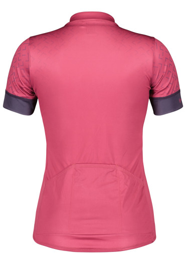 detail Dámsky cyklistický dres Scott Shirt W's Endurance 20 SS – Carmine Pink / Dark Purple