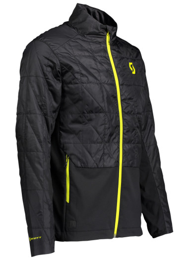 detail Pánska bunda Scott Jacket M's Insuloft Hybrid FT Black/Sulphur Yellow