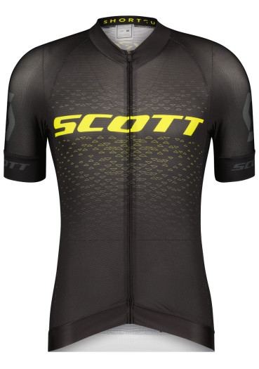 detail Pánsky cyklistický dres Scott Shirt M's RC Pro SS – Black / Sulphur Yellow