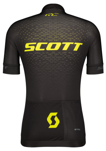 detail Pánsky cyklistický dres Scott Shirt M's RC Pro SS – Black / Sulphur Yellow