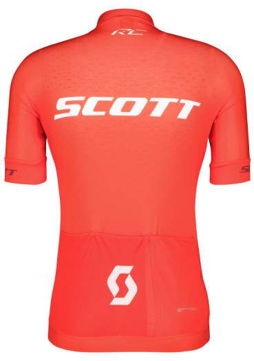 detail Pánsky cyklistický dres Scott Shirt M's RC Pro SS – Fiery Red / White