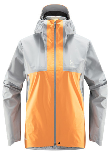 detail Dámska bunda Haglöfs 605231-4TL L.I.M GTX Active W sivá/oranžová