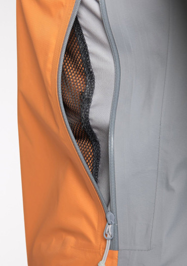detail Dámska bunda Haglöfs 605231-4TL L.I.M GTX Active W sivá/oranžová
