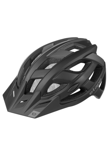 detail Pánska cyklistická prilba Etape Escape Čierna