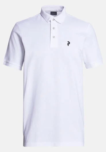 detail Pánske tričko Peak Performance M Classic Cotton Polo White