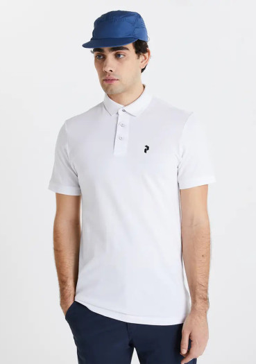 detail Pánske tričko Peak Performance M Classic Cotton Polo White