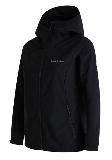 detail Dámska bunda Peak Performance W Explore Hood Jacket Black