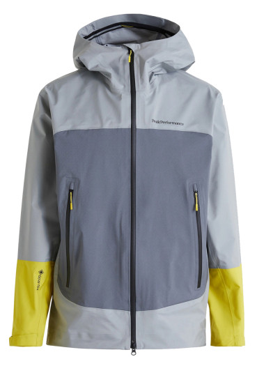 detail Pánska bunda Peak Performance M Vislight Gore-Tex Light Jacket Soud Mist Grey Melange