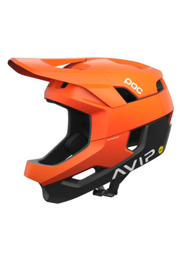 detail Cyklistická prilba POC Otocon Race MIPS Fluorescent Orange AVIP / Uranium Black Matt MED