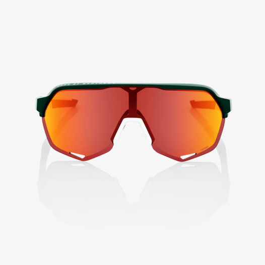detail Slnečné okuliare 100% S2 – Gloss Metallic Bora / Matte White – HiPER Red Multilayer Mirror Lens