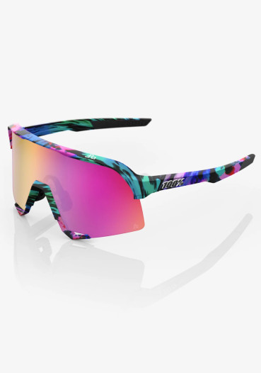 detail 100% S3 - Peter Sagan LE Soft Tact Tie Dye - Purple Multilayer Mirror Lens