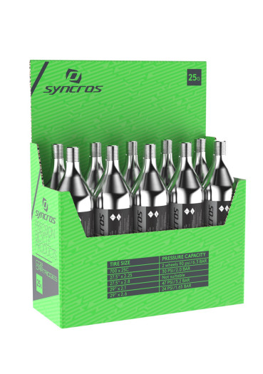 detail Scott SYN CO2 bombička so závitom 25 g – strieborná (1 ks)