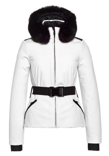 detail Goldbergh Hida Jacket Real Fox Fur White