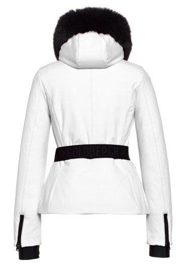 detail Goldbergh Hida Jacket Real Fox Fur White