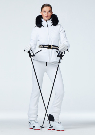 detail Goldbergh Hida Jacket Real Fox Fur White