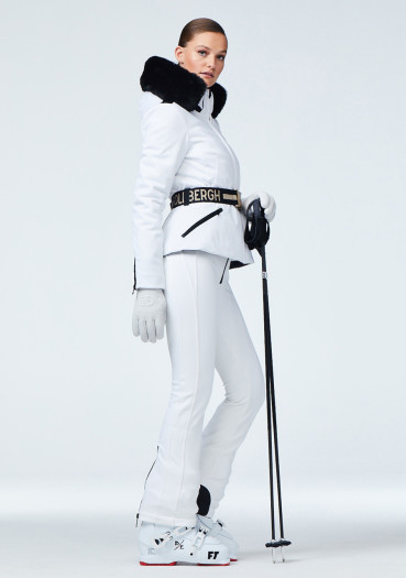 detail Goldbergh Hida Jacket Real Fox Fur White