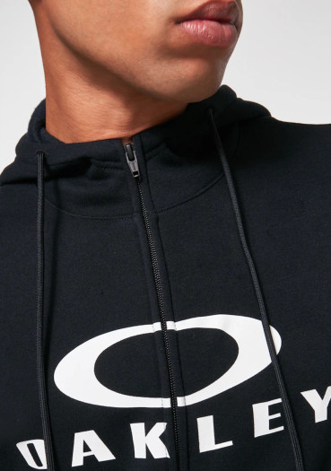 detail Pánska mikina Oakley Bark FZ Hoodie 2.0 Black/White 022