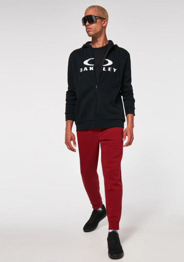 detail Pánska mikina Oakley Bark FZ Hoodie 2.0 Black/White 022