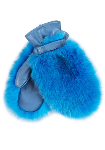 detail Dámske rukavice Gena Mittens Massa Bis Fox Light Blue